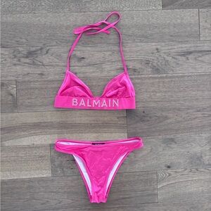 Balmain Vibrant Pink Swimwear Set